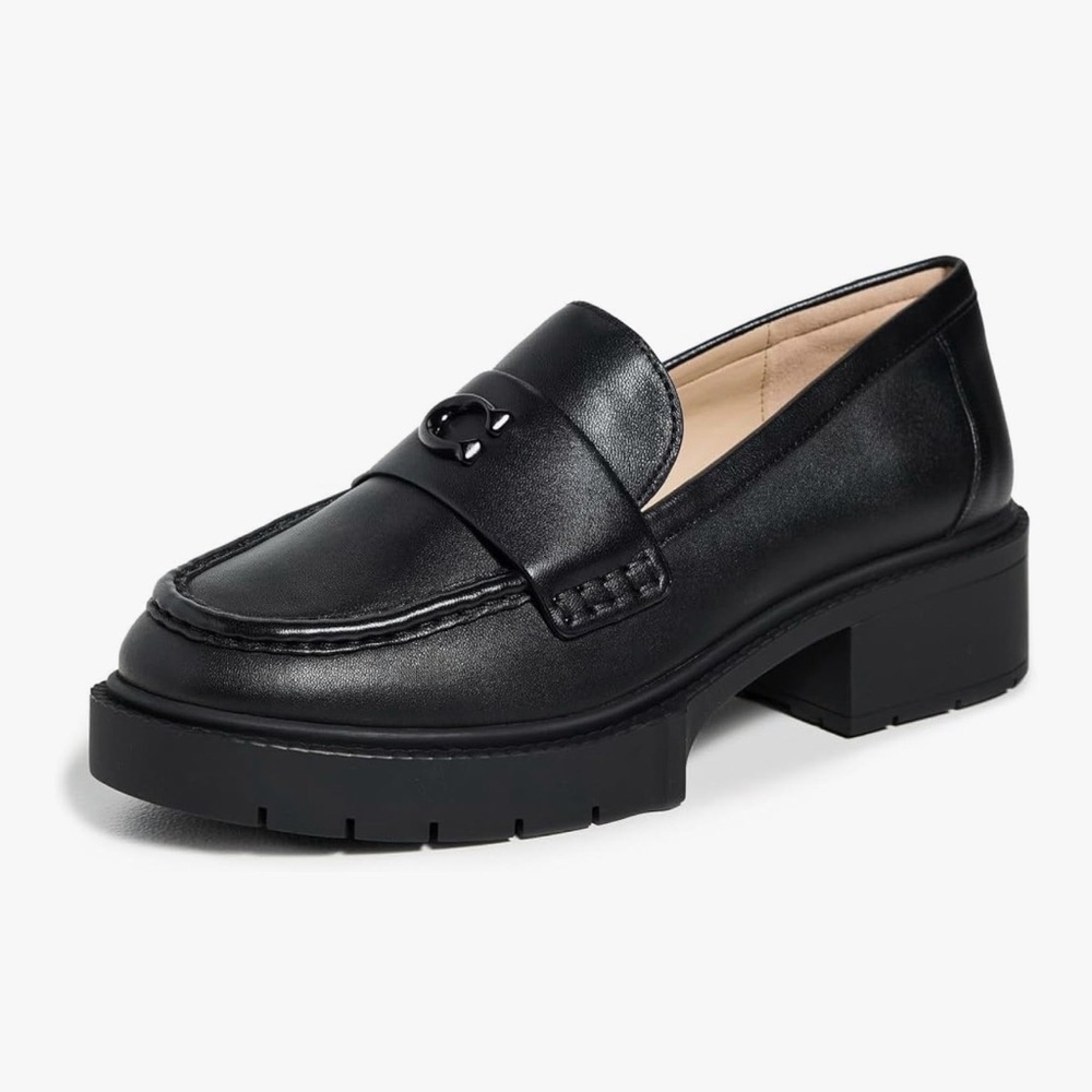 Coach Black Leather Loafers